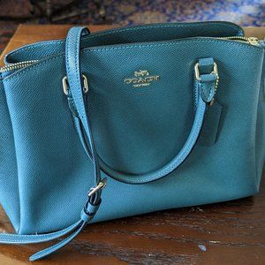Coach Dark Green Crossbody Satchel